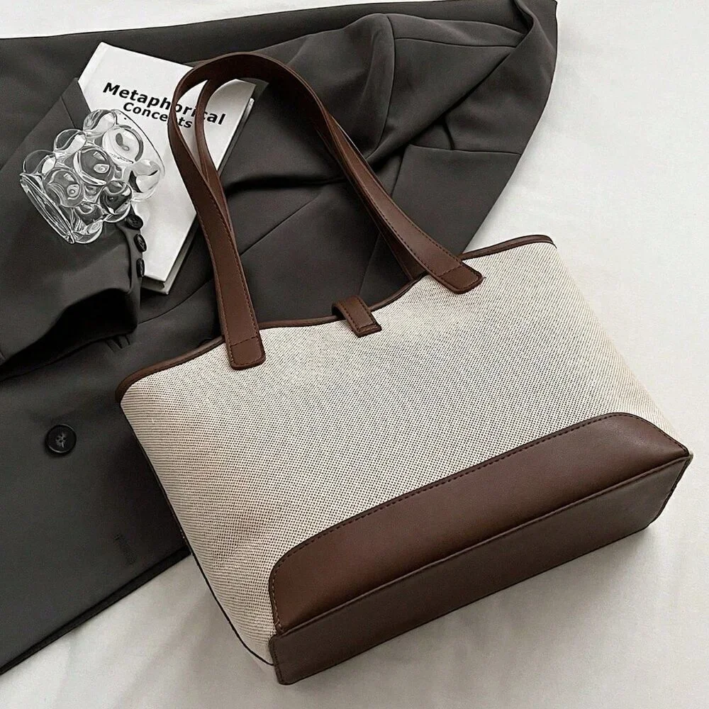 Multicolor Casual Women's Business Foldable Dual Strap Tote Bag